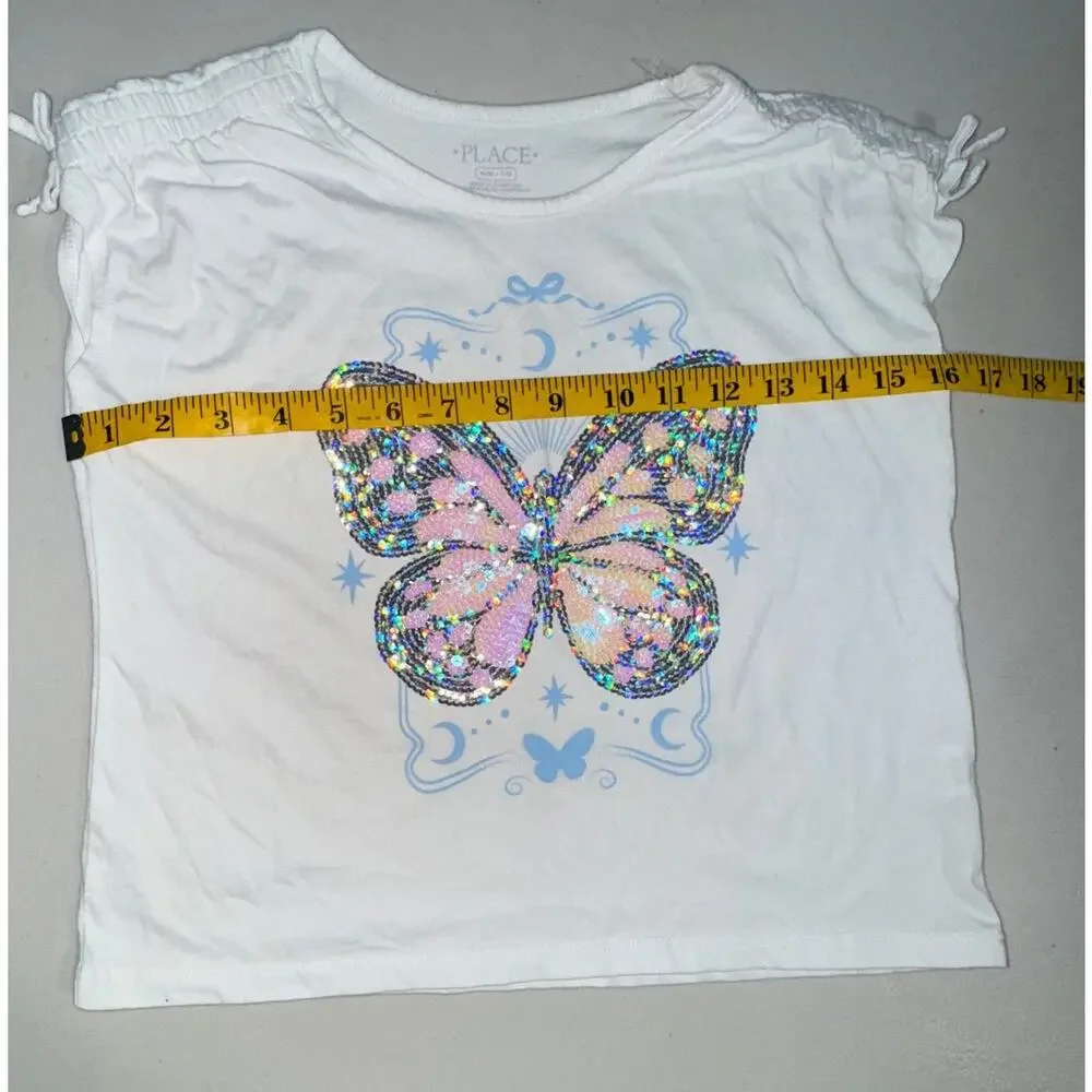 Lot of 4 Girl M‎ 7/8 Top Short Sleeve Casual Everday Variety Brands